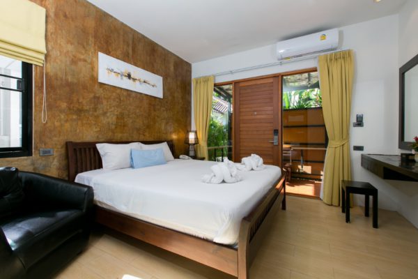 BeFitreat Thailand Retreats - Accommodation Section - Deluxe Room Bedroom Angled View 2