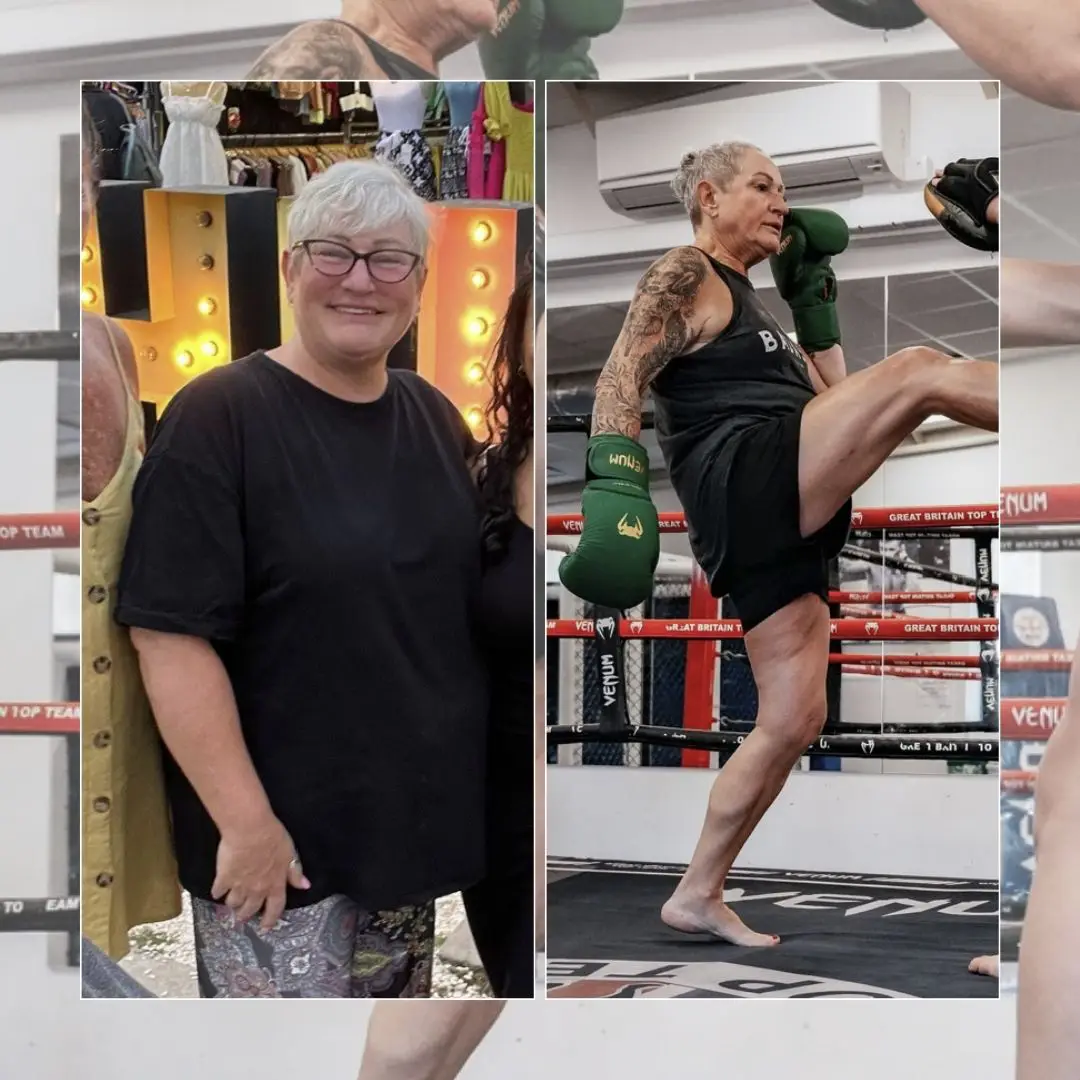 Eileen's before and after BeFitreat transformation