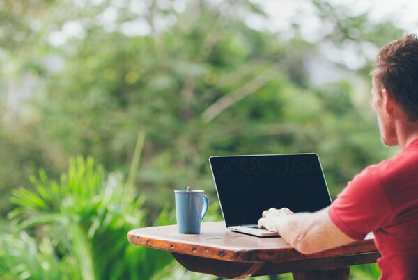 Remote worker at a digital nomad fitness retreat in Phuket, Thailand
